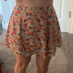 Nordstrom flowery mini skirt